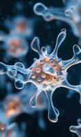 Abstract Cellular forms in Microscopic Detail artistic representation of microscopic life photo