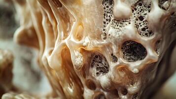 High-resolution, close-up capturing an otherworldly texture that evokes the look of alien flora photo
