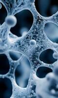Sophisticated Abstract Visualization of Complex Cellular Structure with Interconnected Spheres photo