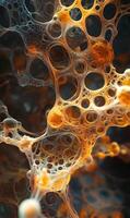 Abstract Microscopic Forms Network Revealing Cellular Structures and Organic Complexity photo