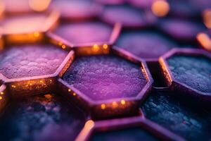 Abstract Hexagonal Pattern with Vibrant Colors for Design and Background Concepts photo