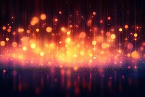 Vibrant Abstract Light Bokeh Background for Creative Design Projects photo
