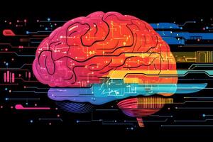 Digital Brain Innovation Concept for Technology and Design Projects photo