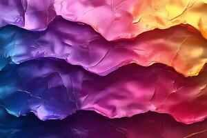 Vibrant Abstract Texture with Multicolored Waves for Modern Art Design photo