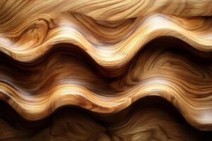 Abstract Wooden Wave Texture for Artistic Design and Background Use photo