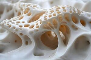 Natural Abstract Patterns in Porous Foam Texture for Creative Design photo