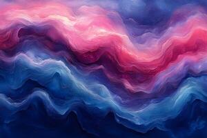 Abstract Colorful Wave Pattern in Blue and Pink for Creative Design and Art Projects photo