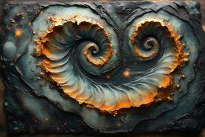 Cosmic Swirl Abstract Art Galactic Spirals in Textured Design for Posters or Prints photo
