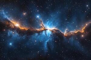 Stunning Starfield Nebula in Deep Space for Cosmic Exploration and Astronomy Themes photo