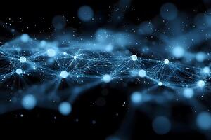 Abstract Digital Network Background Futuristic Technology and Data Communication Concept photo