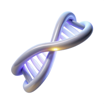 deslumbrante vintage uma dna vertente formando uma Duplo hélice, brilhando com a etéreo luz, abstrato e minimalista estilo profissional png