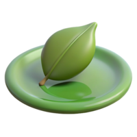 dramatic abstract A single leaf floating on the surface of a still pond, minimalist style, soft natural lighting authentic png