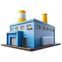 beautiful contemporary A Bauhaus-inspired factory, clean lines and functional design, bright midday lighting, industrial style premium png