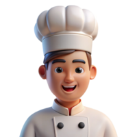 vibrant creative A chef with a white uniform and a focused expression, brightly lit kitchen, culinary photography style professional png