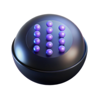 elegant creative A single, glowing binary digit floating in a dark void, minimalist style, dramatic lighting 4K png
