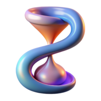 wonderful classic An abstract representation of time, using flowing lines and shifting colors, lit by a soft, gradient light original png