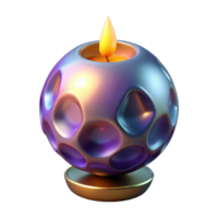 extraordinary abstract A pulsating orb of liquid mercury, reflecting distorted images of geometric shapes, lit by a flickering candle 4K png
