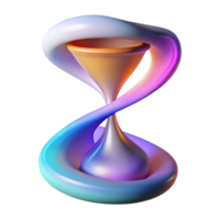 vibrant modern An abstract representation of time, using flowing lines and shifting colors, lit by a soft, gradient light high quality png