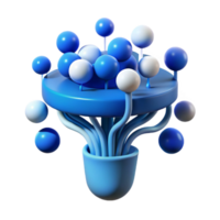 wonderful artistic An abstract representation of data flow, with streams of light particles, in shades of blue and white exclusive png