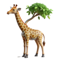 extraordinary rustic A giraffe gracefully reaching for leaves on a tall tree, upward angle, soft lighting, elegant pose professional png