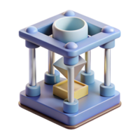 beautiful traditional A 3D printer creating a complex geometric shape, layer by layer, time-lapse photography style professional png