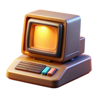 beautiful contemporary A vintage computer terminal displaying cryptic code, bathed in the warm glow of a CRT monitor, 8-bit pixel art style high resolution png