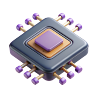 wonderful creative A close-up of a microchip, intricate pathways and transistors visible, illuminated by scanning electron microscope, in a photorealistic style high quality png