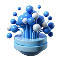 beautiful modern An abstract representation of data flow, with streams of light particles, in shades of blue and white exclusive png