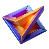 beautiful vintage A dynamic composition of intersecting planes and surfaces, in bold, contrasting colors, illuminated by a bright, directional light, futuristic style high resolution png