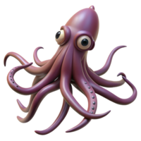 magnificent artistic A giant squid lurking in the inky blackness of the deep ocean, its tentacles reaching out into the unknown, in a terrifying horror style high resolution png