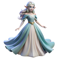 serene classic A beautiful elf princess wearing a flowing gown, soft, diffused lighting, romanticism style high resolution png