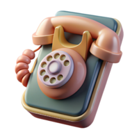 wonderful modern A vintage rotary phone melting into a sleek smartphone, surrealist style, soft diffuse lighting genuine png