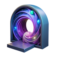 magnificent rustic A portal opening to another dimension, swirling colors, mysterious lighting, surreal style high resolution png