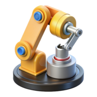 impressive artistic A robotic arm assembling a microchip, precise movements, factory setting, industrial photography style authentic png