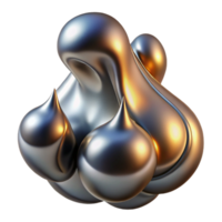wonderful vintage A cascade of liquid mercury, morphing into abstract shapes, illuminated by a dramatic chiaroscuro lighting 4K png