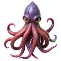 wonderful rustic A giant squid lurking in the inky blackness of the deep ocean, its tentacles reaching out into the unknown, in a terrifying horror style professional png