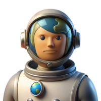 magnificent abstract Portrait of an astronaut in a spacesuit, reflecting the Earth in their visor, lit by the sun, photorealistic style genuine png