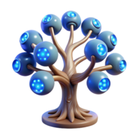 elegant minimalist Yggdrasil, the world tree of Norse mythology, connecting the nine realms, ethereal lighting, digital painting authentic png