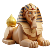 elegant contemporary The Sphinx, posing its riddle to Oedipus, desert landscape, ancient Egyptian style authentic png
