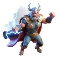 wonderful minimalist Thor summoning lightning, epic scale, dramatic lighting, fantasy art style detailed png