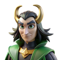 dramatic minimalist A mischievous Loki transforming into a raven, dark and mysterious, Norse mythology style high resolution png