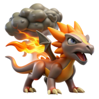 stunning modern A chimera, a fire-breathing hybrid creature, against a stormy sky, vibrant and dynamic, comic book style high quality png