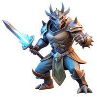 stunning abstract A fierce dragonborn warrior wielding a glowing rune-etched sword, dramatic chiaroscuro lighting, realistic style high quality png