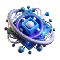 magnificent classic A quantum computer processing information, represented by swirling particles and energy fields, lit by an otherworldly glow premium png