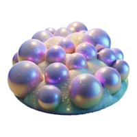 beautiful abstract A field of shimmering, iridescent particles, bathed in a soft, ethereal glow, dreamlike style professional png