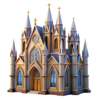 serene rustic A medieval cathedral with soaring stained-glass windows, intricate carvings, soft sunlight, solemn and majestic high resolution png