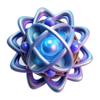 magnificent contemporary A quantum computer core, glowing with ethereal energy, intricate fractal patterns, abstract art style professional png