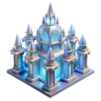 beautiful modern Crystal palace, intricate glasswork, dazzling sunlight, magical, ethereal, high resolution png