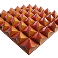 stunning abstract A field of tessellated triangles in shades of deep red and ochre, with a textured, impasto surface, lit by a warm, directional light high resolution png