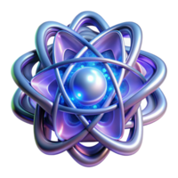 magnífico abstrato uma quantum computador essencial, brilhando com etéreo energia, intrincado fractal padrões, abstrato arte estilo detalhado png